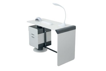 TAVOLO MANICURE BIANCO E ANTRACITE