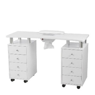 TAVOLO MANICURE CON DOPPIA CASSETTIERA