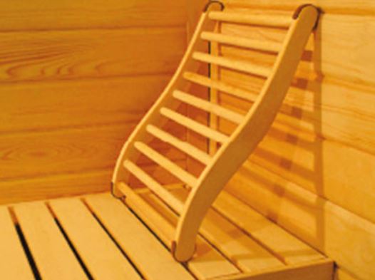 Schienale ergonomico per sauna